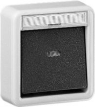 Gira wisselschakelaar met controle lamp waterdicht 011635